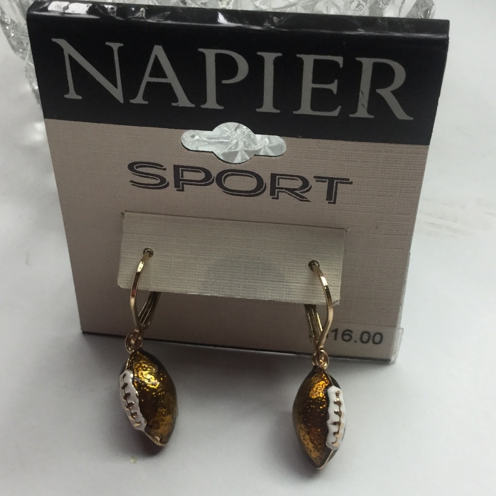 Napier Football Dangle Earrings